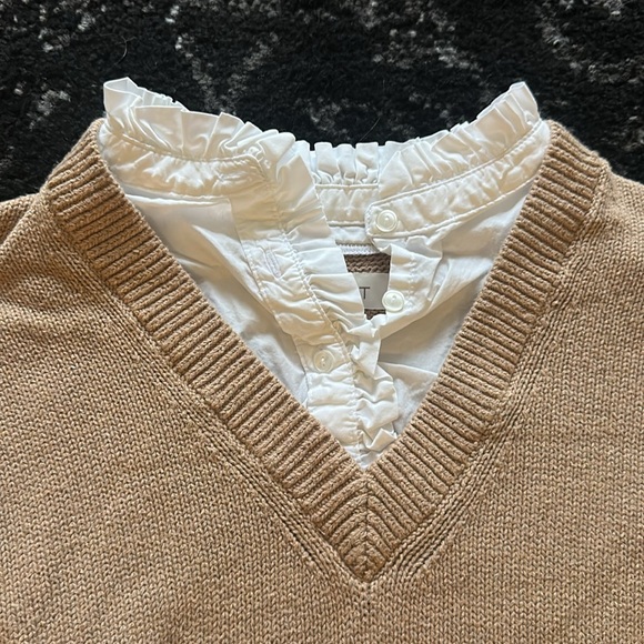LOFT Beige Sweater Shirt - Picture 4 of 9
